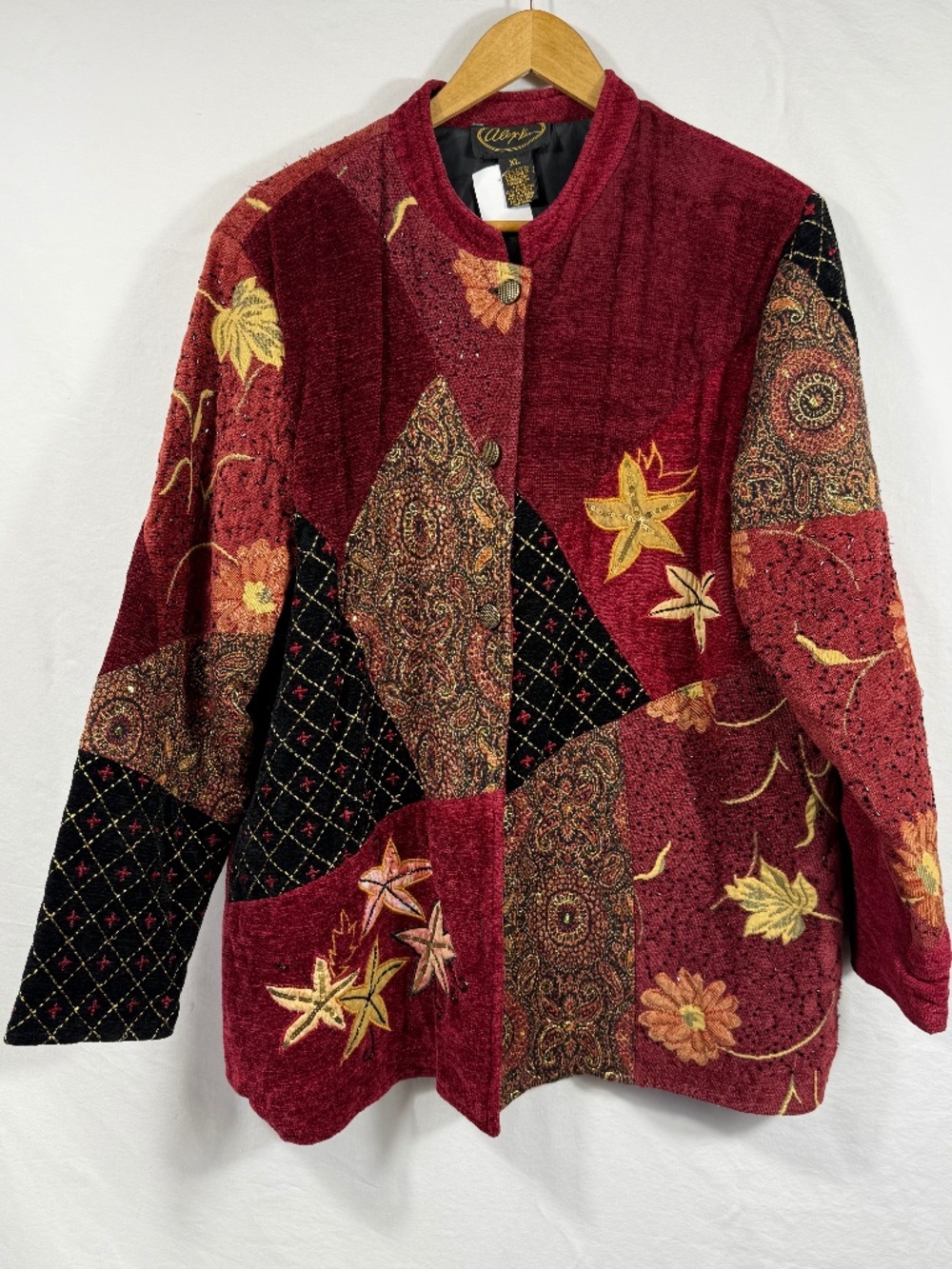 vintage Alex Kim patchwork blazer jacket - Picture 2 of 6